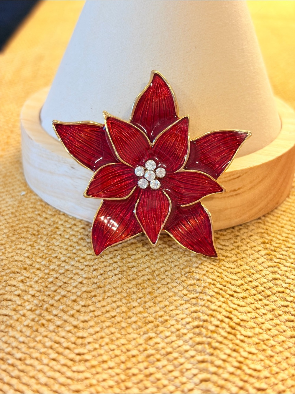 Premier Designs Poinsettia Brooch